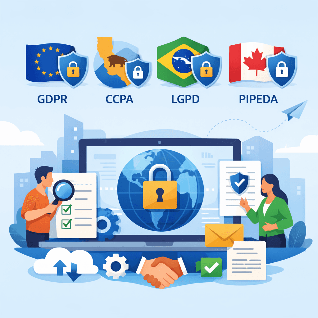 GDPR, CCPA, LGPD, PIPEDA — What's the Difference and How to Stay Compliant Across All of Them